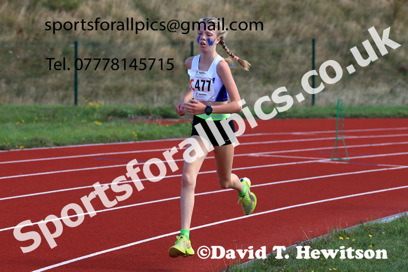 Girls Under-14s, 2026 Northern Mens 6 and Womens 4 Stage and Youngsters Relays, Silksworth, Sunderland. Photo: David T. Hewitson/Sports for All Pics